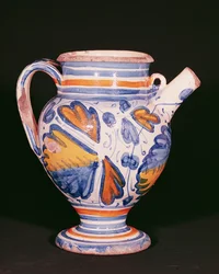Vaso da farmacia, Anversa, c.1570 (maiolica)
